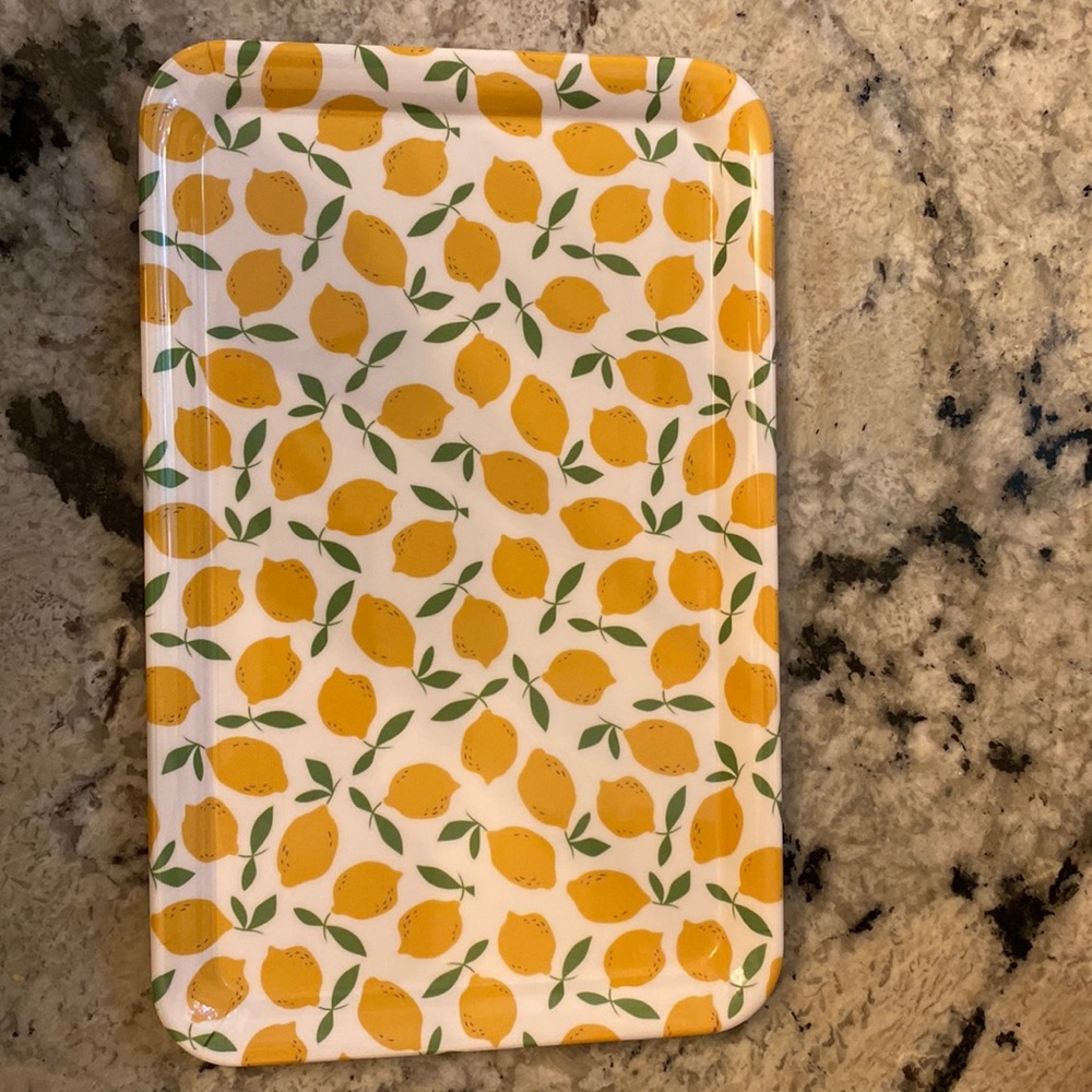 To The Market Melamine Tray Lemon 12 x 7.5